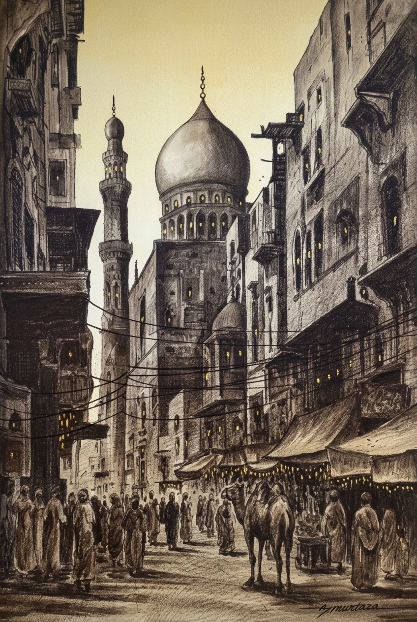 Streets of the Old Quarter - Alternate View